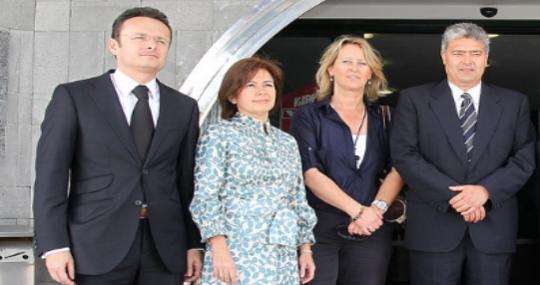 Directivos de la empresa Pérez Moreno (Foto ABC)